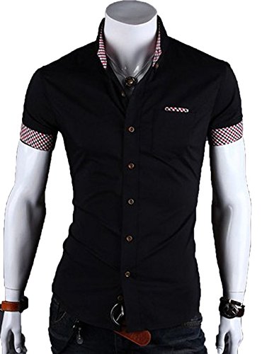 Amoin Mens Short Sleeve Shirt 4Colors 4Size