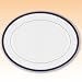 Lenox Federal Cobalt Platinum Bone China 16-Inch Oval Platter