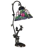 Meyda Tiffany 26605 Tiffany Glass Tiffany Rosebush Stained Glass Tiffany Accent Table Lamp from th