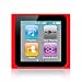 iPod Nano 6th Generation skin case for iPod Nano 6th Generation, 6th Gen, 6G compatible with 8GB / 16GB + MiniSuit Microfiber Key Chain (Red)