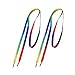 uxcell 2 Pcs Colorful Nylon Sport Sneakers Flat Thick Shoe Laces 45.3