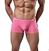 Winday Men Briefs Breathable Ice Silk Boxer Bikinis and Briefs 4 packs