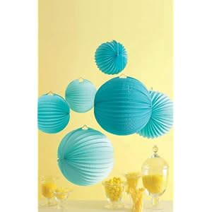 Blue-Accordion-Lanterns-6-pc-Party-Decoration-Martha-Stewart-Celebrate