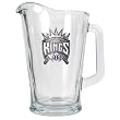 Sacramento Kings NBA 60oz Glass Pitcher - Primary Logo by Great American Products