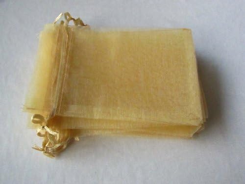 Vlonfine 25pcs Organza Drawstring Pouches Gift Bags 3.9x5.9Inches(10x15cm)