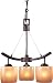 Minka Lavery Lights 1185-357 Mini 3LT Chandelier Iron Oxide Raiden Contemporary Indoor Lighting