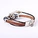Fashion Plaza Leather Bracelet with Key Design