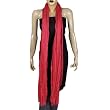 Womens Spring Clothes Accessory Neck Scarf Dark Pink in Cotton 88 x 40 inches