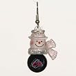 Columbus Blue Jackets Set of 1" Snowman Baseball Earrings - NHL Hockey