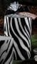 Pack of 4 Gardenia Scented Zebra Print Pillar Candles - 6"