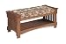Mission Oak Upholstered Bench