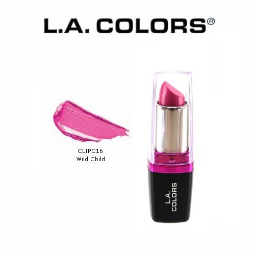 3 Pack L.A. Colors Cosmetics Hydrating Lipstick 16 Wild Child