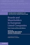 Boards and shareholders in European listed companies : facts, context and post-crisis reforms : a research project sponsored by Emittenti Titoli S.p.A.