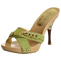 Guess Women's Eccelect Sandal,Green,8 M