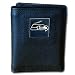 NFL Trifold Leather Wallet - Seattle Seahawks