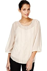 Autograph Lace Panelled Blouse with Camisole