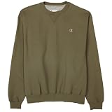 Champion Mens Double Dry Classic Fleece Crew, Twill, Large