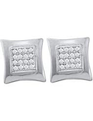 0.10CT DIAMOND MICRO PAVE EARRINGS