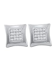 0.10CT DIAMOND MICRO PAVE EARRINGS