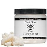 Premium Raw Mango Butter 100% Pure 8 oz. (HDPE Food Grade Jar)