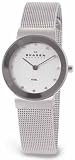 Skagen Women's Classic 358SSSD Silver Stainless-Steel Quartz Watch with White Dial