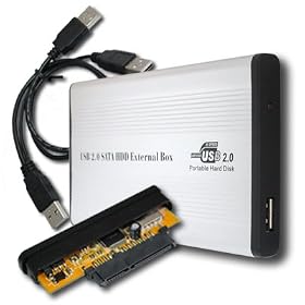 2.5" USB 2.0 SATA Hard Drive HDD Case Enclosure 500GB