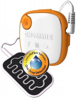Theos Medical Systems TCE25O Chummie Elite Bedwetting Alarm with 5 Tones, Vibration and One Drop Detection Technology, Orange