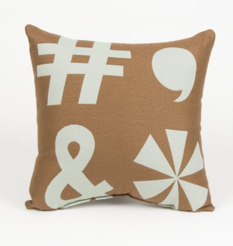Keyed Up Brown Large Pillow by Glenna Jean product image