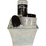 Maria Evora Carob Mineral Gift Basket, Black Basic