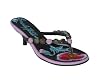 BEVERLY FELDMAN Andrea Jeweled Sandal in Brown