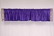 Purple Sari Rod Pocket / Pole Top Valance - Pair