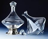 Orbital Wine Decanter With Silver Plated Base And Crystal Stopper 60 Oz.