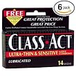 Class Act LubriUltra Thin &SensitiveLatex Cond-6pk/13