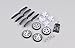 YouCute Spare Part Kit for Syma X9 Flying Quadcopter Car Rc Quadcopter Drone Black blade wheel motor frame