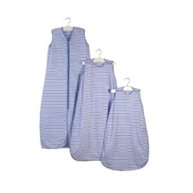 Slumbersac SIMPLY Baby Sleeping Bag 2.5 Tog - Blue Stripes Jersey, 12-36 months