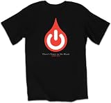 Christian T-shirt Power Button Through His Blood