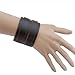 Brown 2 Layer Punk Belt Cow Leather Bracelet Wristband Cuff Bangle Gift for Men