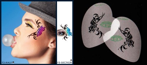 Tribal Stencil Airbrush Makeup Face Template