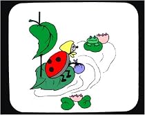 Decorated Mouse Pad with ladybug, bug, insects, insect, bugs