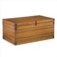 Home Styles Large Planked Storage Blanket Chest in Honey Oak Finish