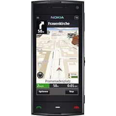 Nokia X6 Navigations Edition Smartphone (8,1 cm (3,2 Zoll) Display, Touchscreen, 5 Megapixel Kamera, 16 GB interner Speicher) schwarz