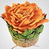 Papier-mache Bonny Rose Leaf Box