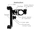 Bike Mount, SQdeal® Bicycle Motorcycle Handlebar Bar Phone Holder Cradle for iPhone 6s/6/6 Plus/5/5S/5C/4/4S,4G/3G Smartphone(Black)