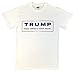 Donald Trump for President Make America Great Again T Shirt (X-Large, White)