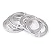 Kissitty 5 Rolls 5mm Wide Flat Jewelry Artistic Aluminum Wire Silver 18 Gauge About 6.5 Feet/Roll
