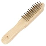 まとめ買い!!10個セット「ストロングツール(Strong TooL) 木柄ワイヤーブラシ 剣先型 真鍮メッキ線 11800」