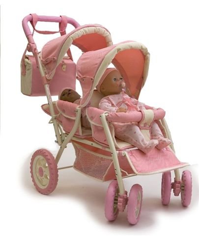 Dolls Tandem Pushchair Kristal Picture