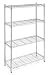 Whitmor 6060-322 Supreme 4-Tier Shelving Unit, Chrome