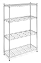 Whitmor 6060-322 Supreme 4-Tier Shelving Unit, Chrome