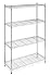 Whitmor 6060-322 Supreme 4-Tier Shelving Unit, Chrome